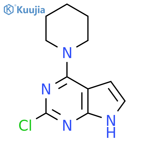 2-Chloro-4-(piperidin-1-yl)-7H-pyrrolo2,3-dpyrimidine structure