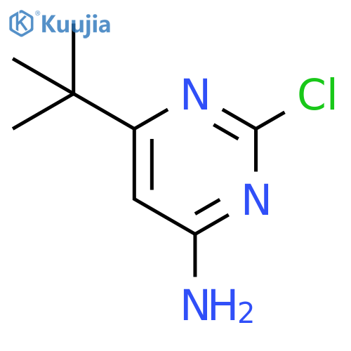 6-tert-butyl-2-chloropyrimidin-4-amine structure