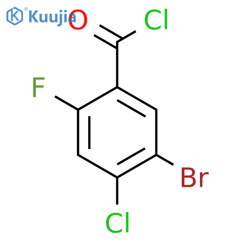 5-Bromo-4-chloro-2-fluorobenzoyl chloride structure