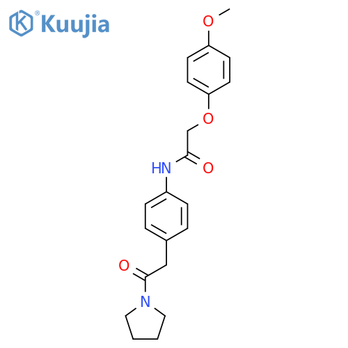 2-(4-methoxyphenoxy)-N-{4-2-oxo-2-(pyrrolidin-1-yl)ethylphenyl}acetamide structure