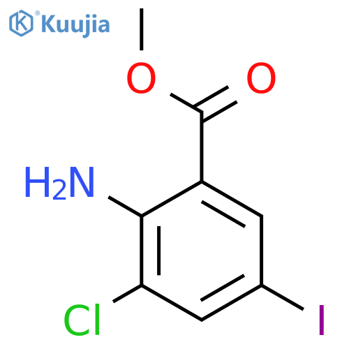Methyl 2-amino-3-chloro-5-iodobenzoate structure
