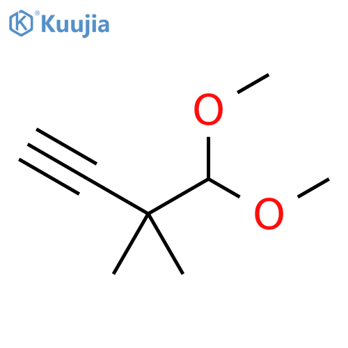 4,4-dimethoxy-3,3-dimethylbut-1-yne structure