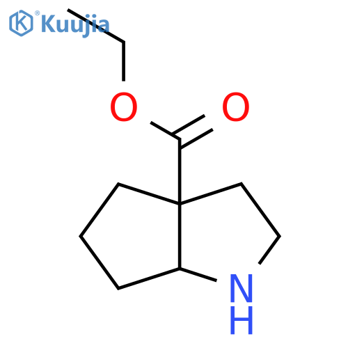 Ethyl octahydrocyclopenta[b]pyrrole-3a-carboxylate structure