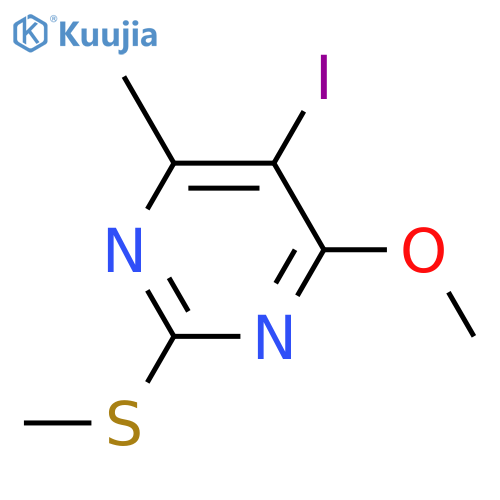 5-Iodo-4-Methoxy-6-Methyl-2-(Methylthio)Pyrimidine structure