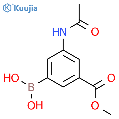 Methyl 3-(dihydroxyboryl)-5-acetamidobenzoate structure