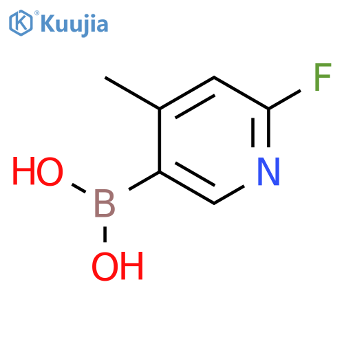 2-Fluoro-4-methylpyridine-5-boronic acid structure