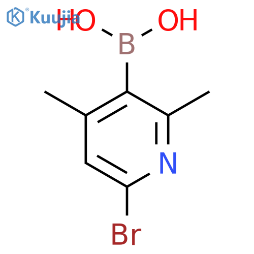 6-Bromo-2,4-dimethylpyridine-3-boronic Acid structure