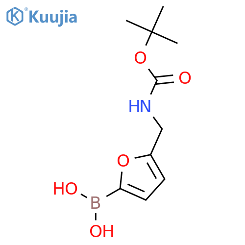 5-((BOC-Amino)methyl)furan-2-boronic Acid structure