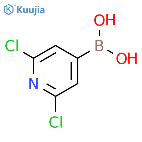 (2,6-Dichloropyridin-4-yl)boronic acid structure