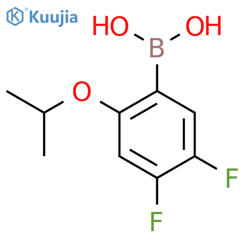 4,5-Difluoro-2-isopropoxyphenylboronic acid structure