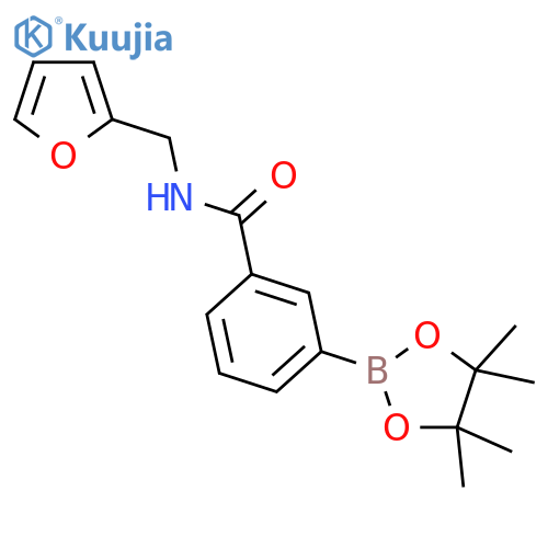 3-(Furfurylaminocarbonyl)phenylboronic Acid Pinacol Ester structure
