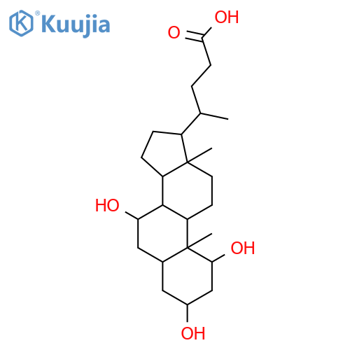 Cholan-24-oic acid,1,3,7-trihydroxy-, (1a,3a,5b,7a)- (9CI) structure