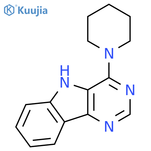 5H-Pyrimido[5,4-b]indole, 4-(1-piperidinyl)- structure