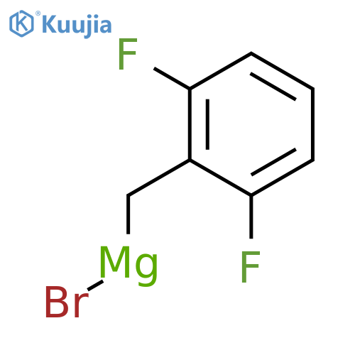 Bromo(2,6-difluorobenzyl)magnesium structure