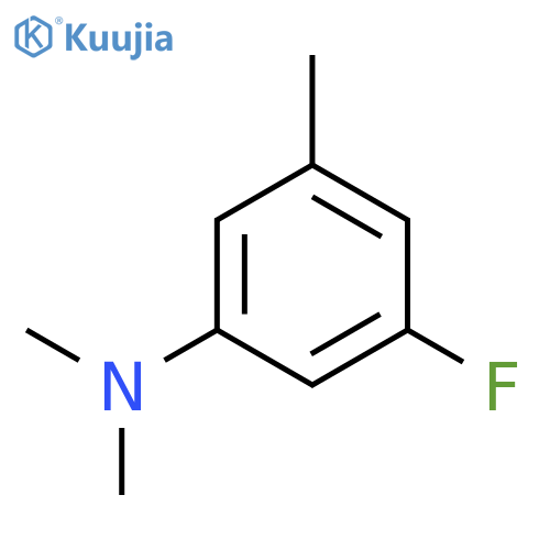 (3-Fluoro-5-methylphenyl)-dimethylamine structure