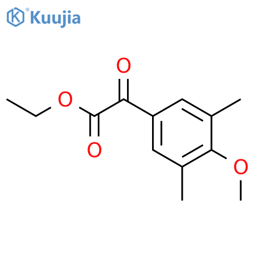 ethyl (4-methoxy-3,5-dimethylphenyl)(oxo)acetate structure