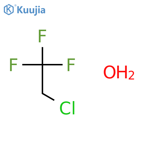Ethane, 2-chloro-1,1,1-trifluoro-, hydrate structure