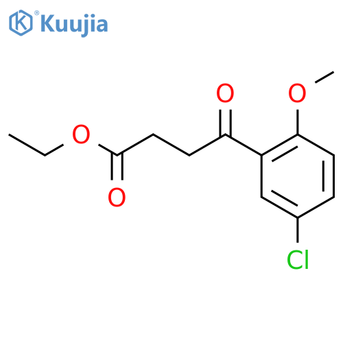 Ethyl 4-(5-chloro-2-methoxyphenyl)-4-oxobutanoate structure