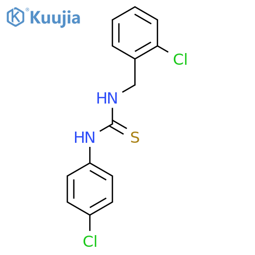 1-(4-Chlorophenyl)-3-(2-chlorophenyl)methyl)thiourea structure