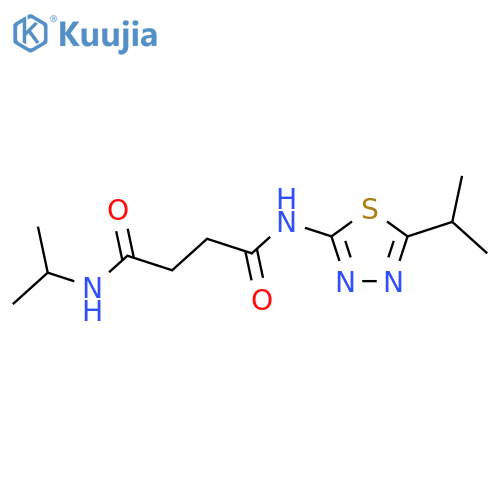 Butanediamide,N1-(1-methylethyl)-N4-[5-(1-methylethyl)-1,3,4-thiadiazol-2-yl]- structure