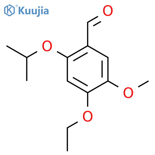 Benzaldehyde,4-ethoxy-5-methoxy-2-(1-methylethoxy)- structure