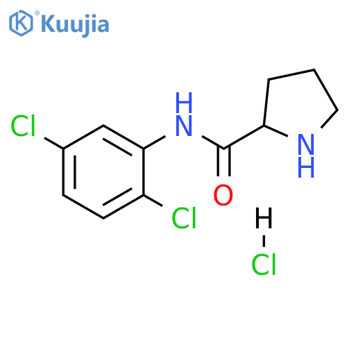N-(2,5-dichlorophenyl)pyrrolidine-2-carboxamide hydrochloride structure