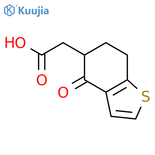 Benzo[b]thiophene-5-acetic acid, 4,5,6,7-tetrahydro-4-oxo- structure