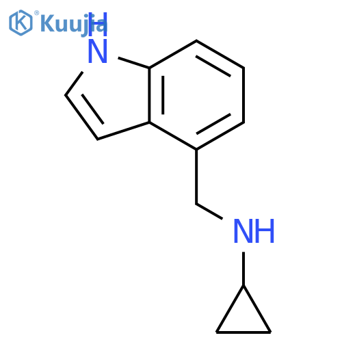 N-(1H-Indol-4-ylmethyl)cyclopropanamine structure