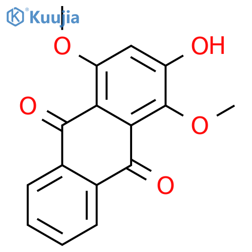 9,10-Anthracenedione,2-hydroxy-1,4-dimethoxy- structure