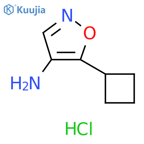 4-Isoxazolamine, 5-cyclobutyl-, hydrochloride (1:1) structure