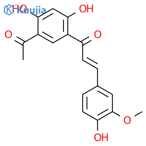 2-Propen-1-one,1-(5-acetyl-2,4-dihydroxyphenyl)-3-(4-hydroxy-3-methoxyphenyl)- structure