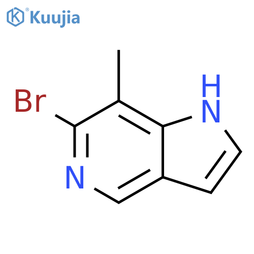 6-bromo-7-methyl-1H-pyrrolo[3,2-c]pyridine structure