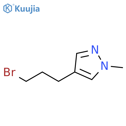 4-(3-bromopropyl)-1-methyl-1H-pyrazole structure