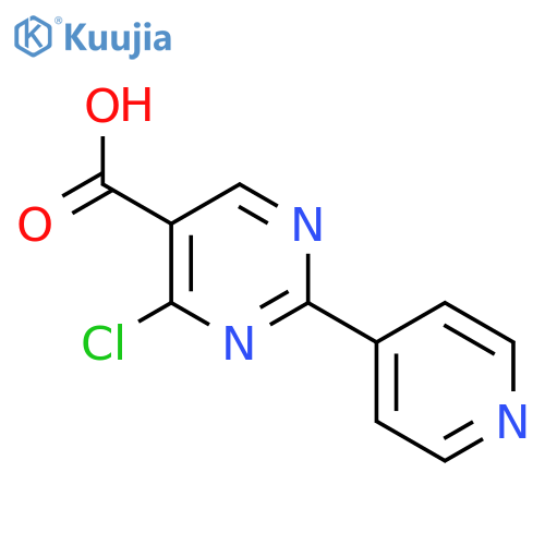 4-chloro-2-(pyridin-4-yl)pyrimidine-5-carboxylic acid structure