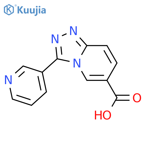 : 3-(Pyridin-3-yl)-[1,2,4]triazolo[4,3-a]pyridine-6-carboxylic acid structure
