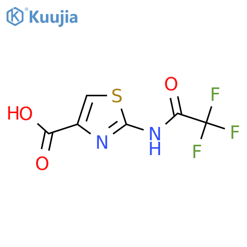 2-(Trifluoroacetamido)-1,3-thiazole-4-carboxylic acid structure
