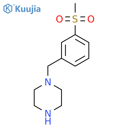 1-(3-methanesulfonylphenyl)methylpiperazine structure