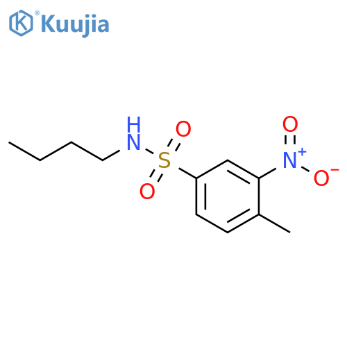 N-Butyl-4-methyl-3-nitrobenzenesulfonamide structure