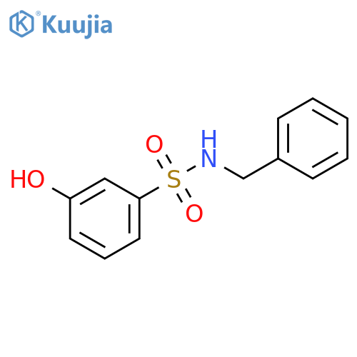 N-Benzyl-3-hydroxybenzene-1-sulfonamide structure