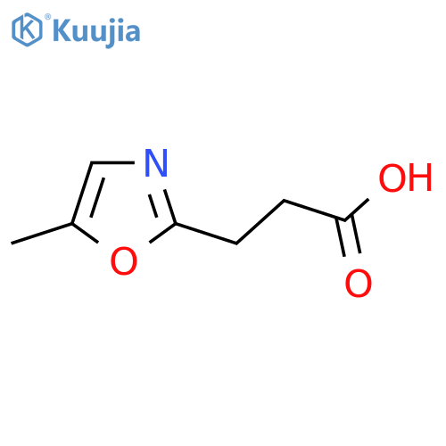 3-(5-Methyl-1,3-oxazol-2-yl)propanoic acid structure