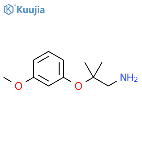 2-(3-methoxyphenoxy)-2-methylpropan-1-amine structure