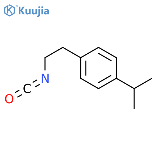 1-(2-isocyanatoethyl)-4-(propan-2-yl)benzene structure