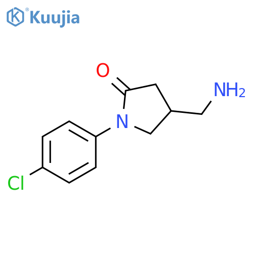 4-(aminomethyl)-1-(4-chlorophenyl)pyrrolidin-2-one structure