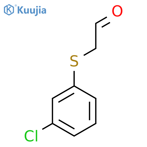 2-((3-Chlorophenyl)thio)acetaldehyde structure
