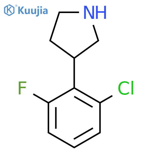 3-(2-chloro-6-fluorophenyl)pyrrolidine structure