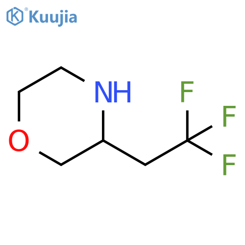 3-(2,2,2-trifluoroethyl)morpholine structure