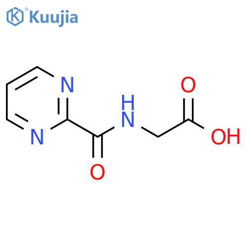 2-(pyrimidin-2-yl)formamidoacetic acid structure