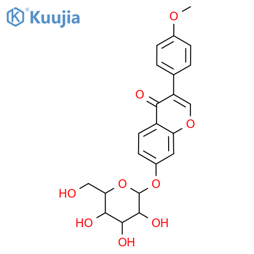 3-(4-Methoxyphenyl)-7-((3,4,5-trihydroxy-6-(hydroxymethyl)tetrahydro-2H-pyran-2-yl)oxy)-4H-chromen-4-one structure
