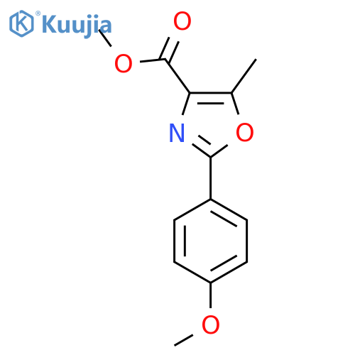 Methyl 2-(4-methoxyphenyl)-5-methyloxazole-4-carboxylate structure