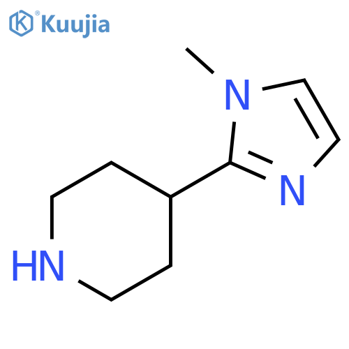 4-(1-methyl-1H-imidazol-2-yl)piperidine structure